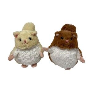 Ganz Li'l Squirrels  Stuffed Animal NWT 4 inch High  Set of 2  Gift Plush